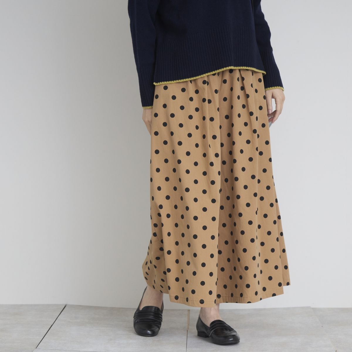 TUTIE./コットンタイプライタードットワイドパンツ